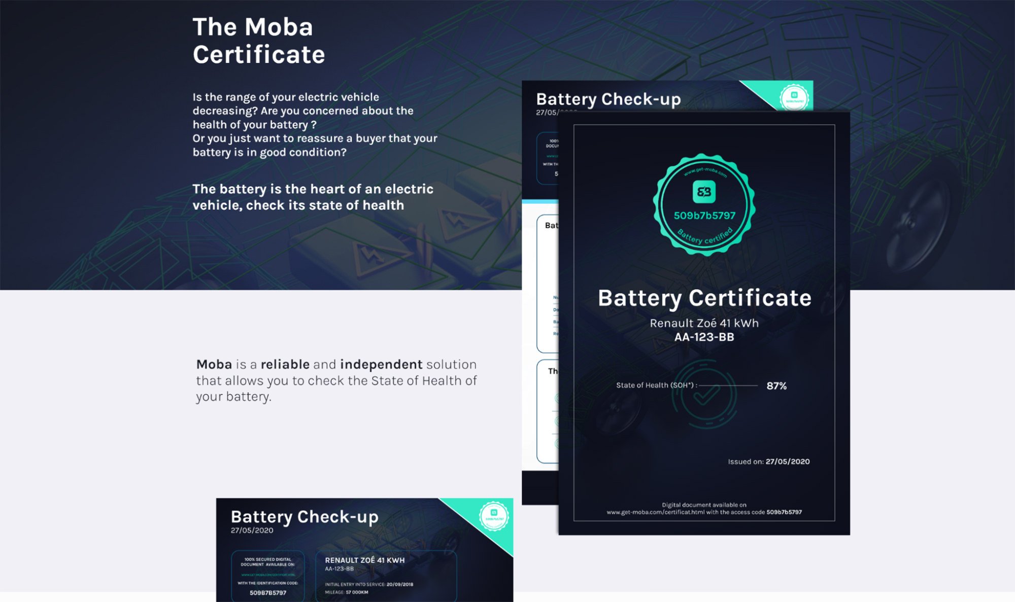 сертификат moba для подтверждения работоспособности батареи
