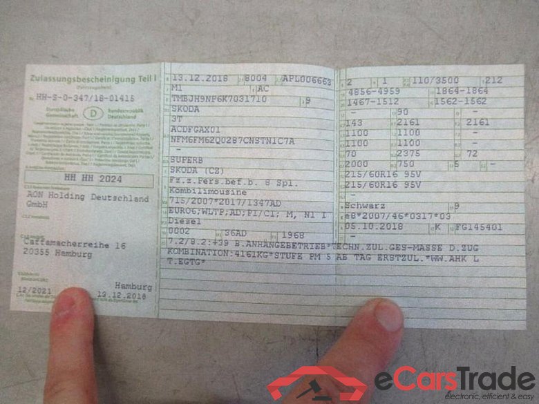 SKODA Superb Combi (3V5)(06.2015->) DE - Kb5 2.0 TDI EU6d-T, Ambit #4