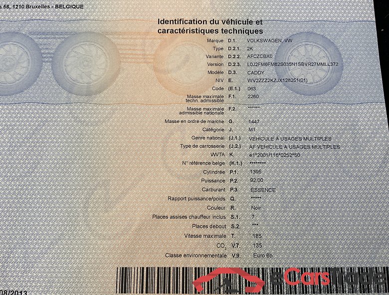 VOLKSWAGEN Caddy Maxi Caddy 'Dark & Cool' Maxi 7-places 1,4 l TSI EU6 BlueMotion Technology  125ch (92KW) Boîte manuelle 6 vitesses #5