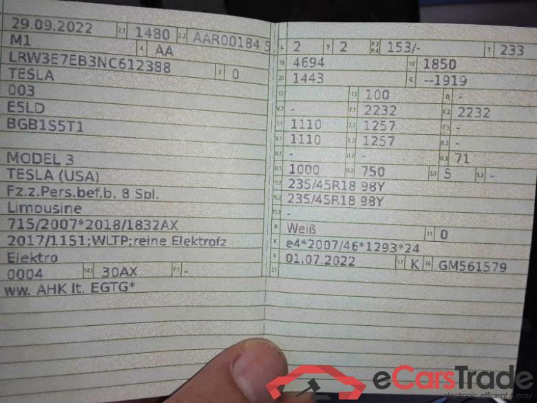 Tesla Model 3 (01.2019->), Long Range Dual 79 kWh AWD, 2023 - 2025 #6