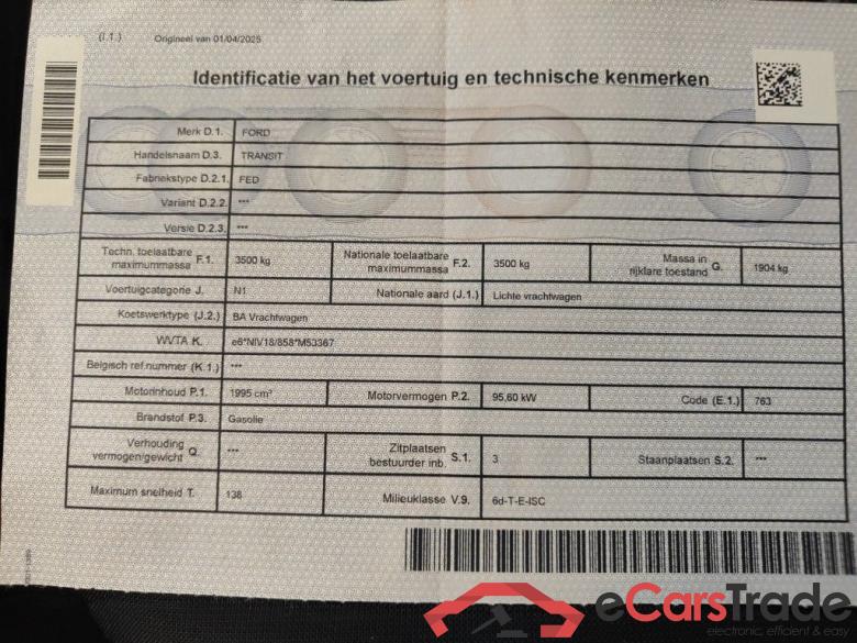 Ford Transit 350E 2.0TD 130pk 96kW M6 Ambiente 2d #4