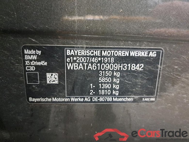 BMW - BMW X5 xDrive45e 320PK M Sport Pack Business Plus With Vernasca Leather & Innovation With Head Up & Driving Assistant Pro & Parking Assistant Plus & Travel Pack & Pano & Trunk Pack & 20 Inch Alloy   * HYBRID * #6