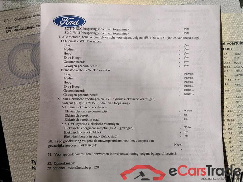 FORD Transit Connect T200 1.0 EcoBoost Trend (EU6) STOCK #5