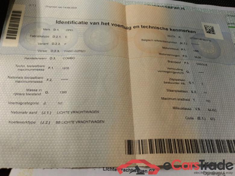 Opel Combo 1.5 Turbo 55kW 2.0T L1H1 Edition 4d !!! Technical issue !! #4