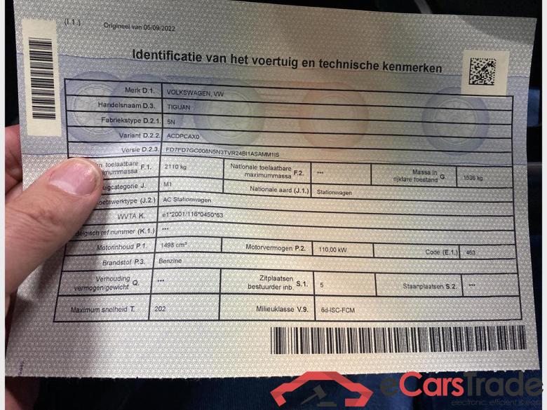 VOLKSWAGEN Tiguan Tiguan Life Business 1.5 TSI ACT OPF 110 kW (150 ch) 7 vitesses DSG #4