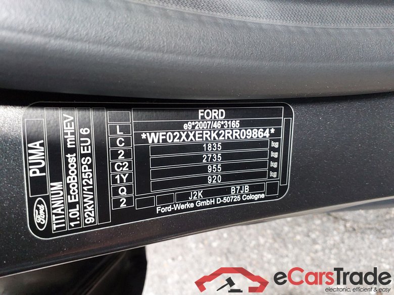 FORD Puma 1.0 EcoBoost mHEV 125cv Automático S6.2 Titanium #5