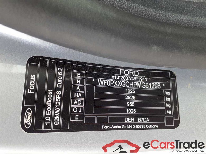Ford Focus Turnier (CGE)(2018->) DE - Kb5 1.0 EcoBoost EU6d, ST-Line Start/Stopp, 2020 - 2022 #5