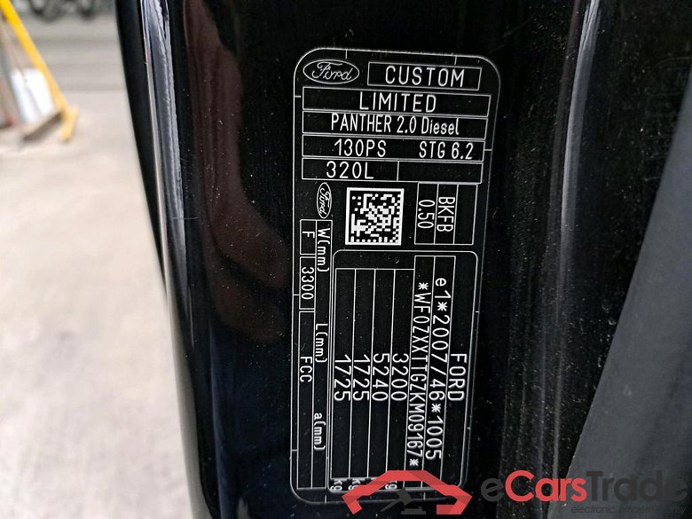 FORD - FOR TRANSIT CUSTOM B/F 320L 2.0TD 130Pk M6 FWD Limited DC With Xenon & DAB & Navigation #6