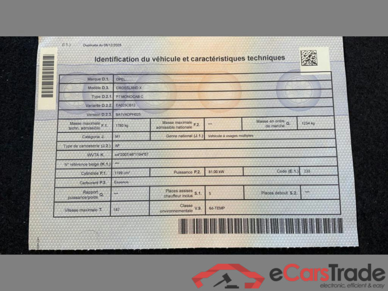 OPEL Crossland X 1.2 Turbo Innovation Start/Stop (EU6.2) #5