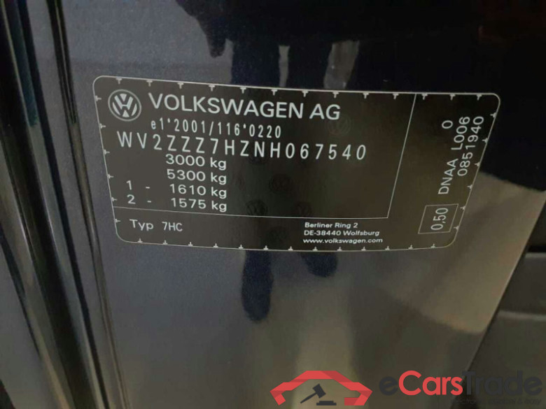 Volkswagen T6.1 Transporter Multivan (SH)(10.2019->2023) DE - Bs4 2.0 TDI EU6d, Multivan Generation Six, 2020 - 2022 #6