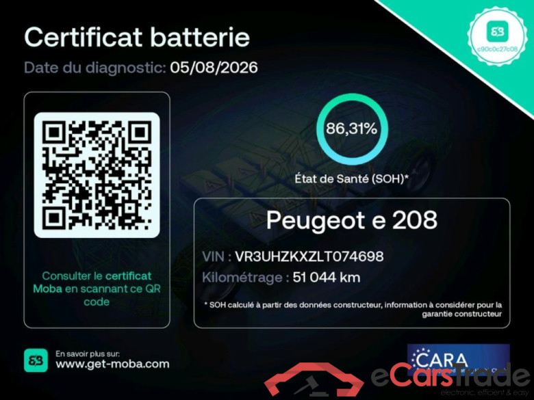 208 (e-) Active Business R 50kWh BVA  / TRANSFO VP/VF #2