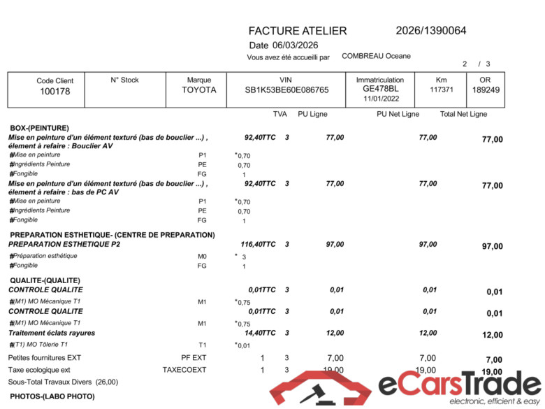 TOYOTA Corolla / 2018 / 5P / Berline Hybride 184h Dynamic Business Beyond Zer / PRÊT A VENDRE #3
