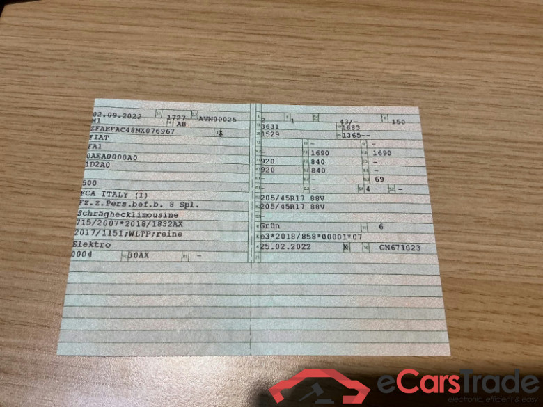Fiat 500 e (332) Lim. (2020->) DE - LimS3, La Prima (42 kWh), 2020 - 2024 #2
