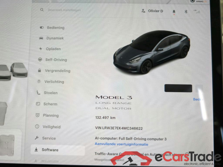 TESLA MODEL 3 BEV 75KWH LONG RANGE DUAL MOTOR 4WD AUTO